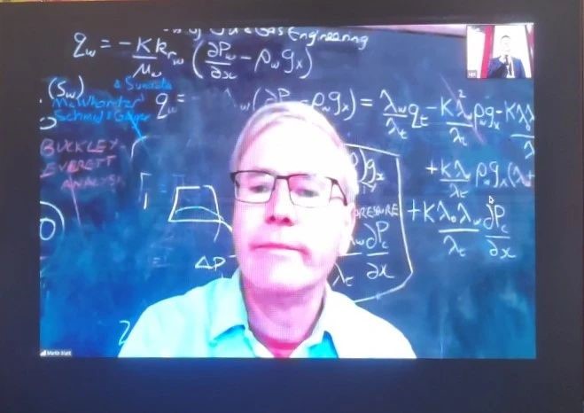 沐鸣首席科学家马丁教授应邀为“第五届数据岩心分析手段国际研讨会”作专题报告